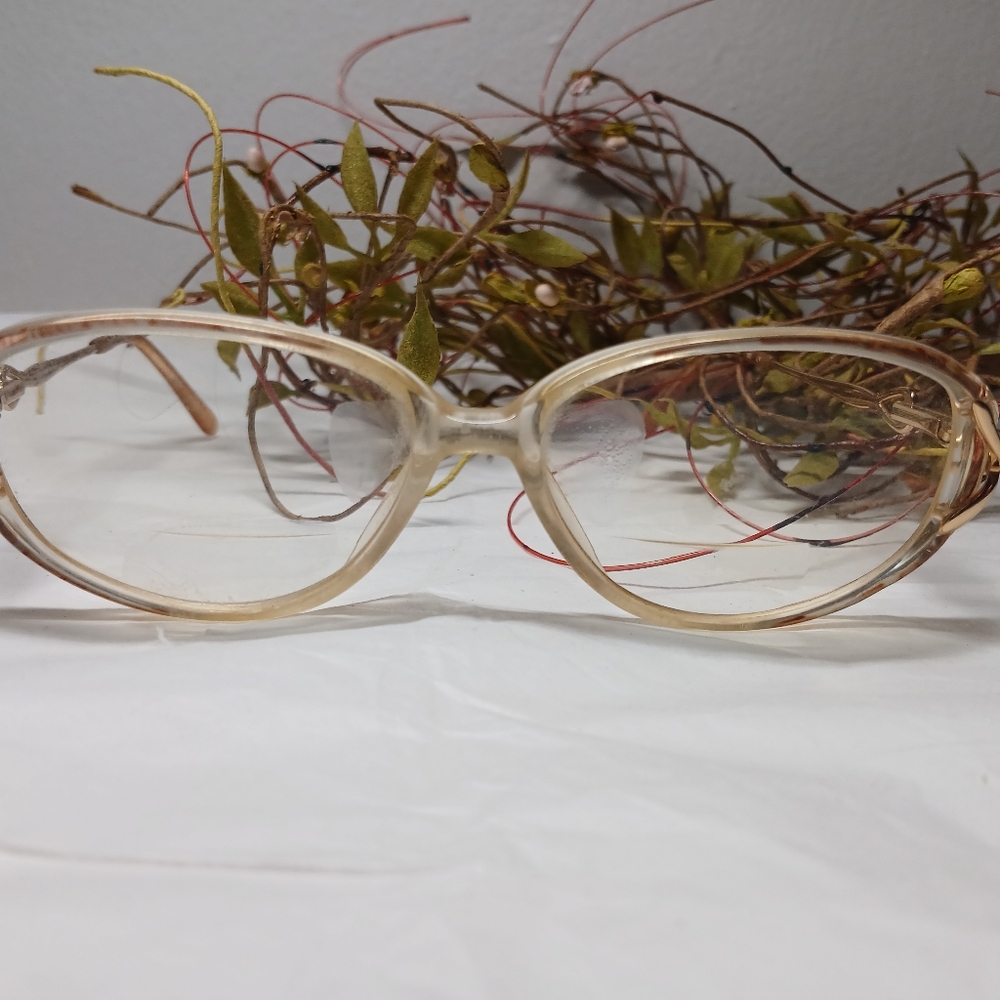 Vintage Women's Glasses Set Of 3 Brown, Gold, and Clear Retro 1970s Hippie - Picture 4 of 8